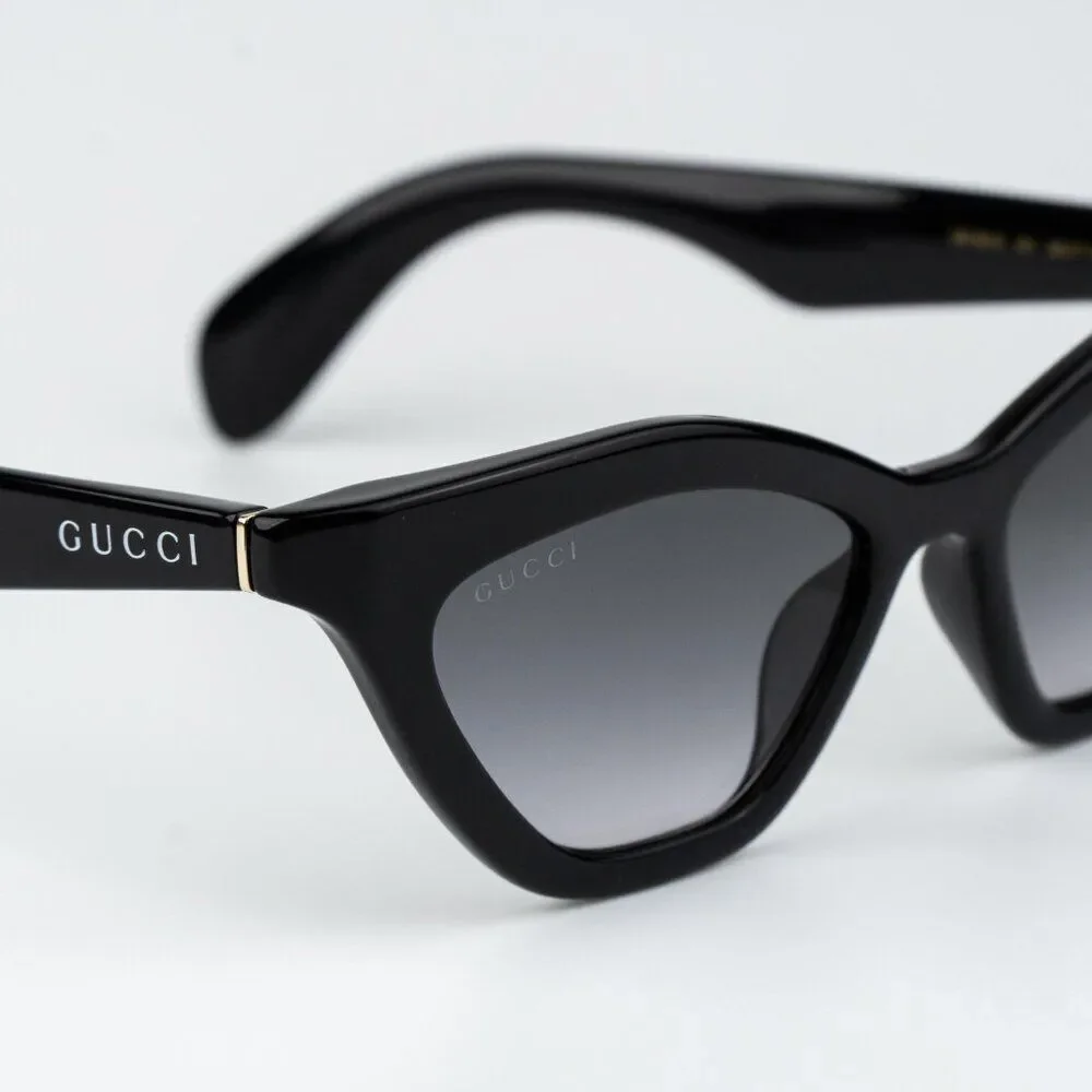 Gucci Women Sunglasses Black Smoke Cat Eye GG1931S 001 NEW AUTHENTIC
